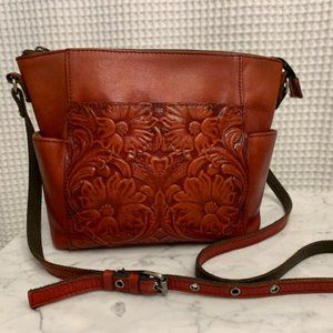Patricia Nash Leather Aveley Crossbody bag/purse